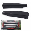 G-plus Tailgate Protector Molding Trim Caps End Pair Compatible With Ford F250 F350 F450 F550 Super Duty 2008-2016 Fits Flex