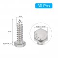 Uxcell Hex Head Lag Screws Bolts 30pcs 5 16 X 1-1 4 304 Stainless Steel Partial Thread Wood