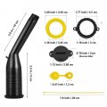 1 Set Gas Can Spout Replacement Universal Upgraded Angle Nozzle Kit With Stainless Steel Filter Vent Cap For Old Style Water