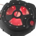 Httmt- Black Red Led Engine Clutch Cover Compatible With 2006-2014 Kawasak Zx14r Zzr 1400 Right P N Mt313-004a-bk Red