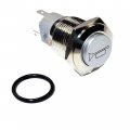 12v Push Button Air Horn Switch With Wire Connector Blue Momentary For Car Truck Tractor Chopper Motorcycle 3 4 In Head 5 8