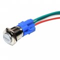 Hqrp 12v Push Button Air Horn Switch With Wire Connector Compatible Car Truck Tractor Chopper Motorcycle Coaster