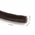 Uxcell Self Adhesive Brush Seal Weather Stripping 1 4 X 16 4ft Door Strip For Sliding Sash Window Wardrobe Brown