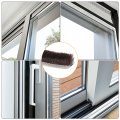 Uxcell Self Adhesive Brush Seal Weather Stripping 1 4 X 16 4ft Door Strip For Sliding Sash Window Wardrobe Brown