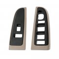G-plus Window Switch Trim Bezel Set Driver Passenger Side Compatible With 2003-2007 Chevy Silverado Gmc Sierra 1500 2500 3500