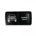 Ch4x4 Rocker Switch V2 Bumper Lights Symbol Horizontal -white Led