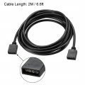 Uxcell Rgb Splitter Cable Female To 4 Pin Extension Connector Cord Wire For 5050 3528 Led Light Strips 2m Length 2pcs