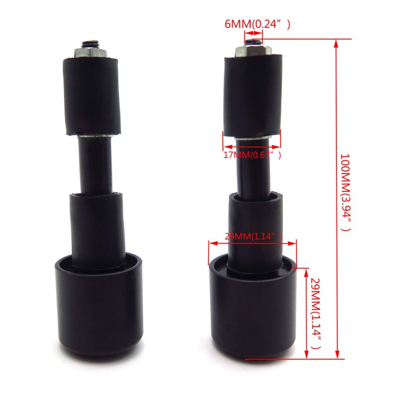 Motorcycle Handle Bar End Plug Grip Ends Caps 2 Pack 22mm 7 8 In Smooth Anti Vibration Handlebar Cap Plugs Black Usxh501