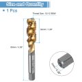 Spiral Flute Thread Taps 1 2-12 Bsw H2 Machine Threading Tap Bit Titanium Coated Screw Tapping Repair Tool M2 High-speed Steel