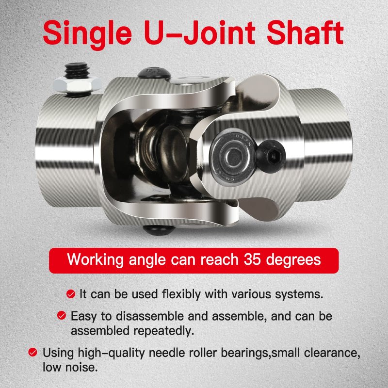 Steering Joints 3 4 Round To Dd U-joint Shaft
