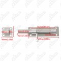 Alise Slide Bolt Gate Latch Padlock Latches Heavy Duty Barrel Bolts Safety Door Lock Double Sided Hardware For Fence Ms8000-ls