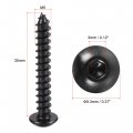 Uxcell Hex Socket Self Tapping Screws M5 X 35mm Carbon Steel Wood Screw 50pcs