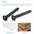 Uxcell Hex Socket Self Tapping Screws M5 X 35mm Carbon Steel Wood Screw 50pcs