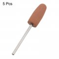 Uxcell 5 Pcs Silicone Rubber Grinding Buffing Wheels 400 Grits 10mm Dia Cone Shape Polishing Head For Electric Rotary Tool