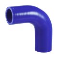1 Pcs 35mm 38 Id 90mm 3 54 Length 90 Degrees Blue Car Silicone Hose Coolant Universal 