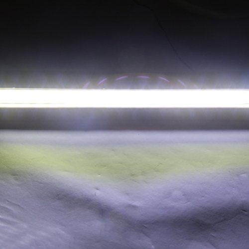 A Pair White Led Cob Slim Strip Flexible Drl Daytime Running Fog Light Dc 12v