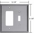Crl Brushed Nickel Decora Toggle Metal Mirror Plate By Cr Laurence 