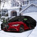 Waterproof Car Covers Replace For 2016-2024 Alfa Romeo Giulia 6 Layers All Weather Custom-fit Cover With Zipper Door Windproof 