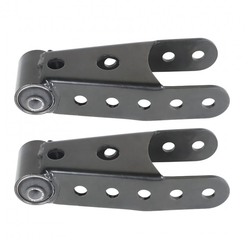 Rear Lowering Shackle Kit 2 Pcs Black Steel For Silverado Sierra 1500 Ram F150 Drop Up To In Leaf Spring