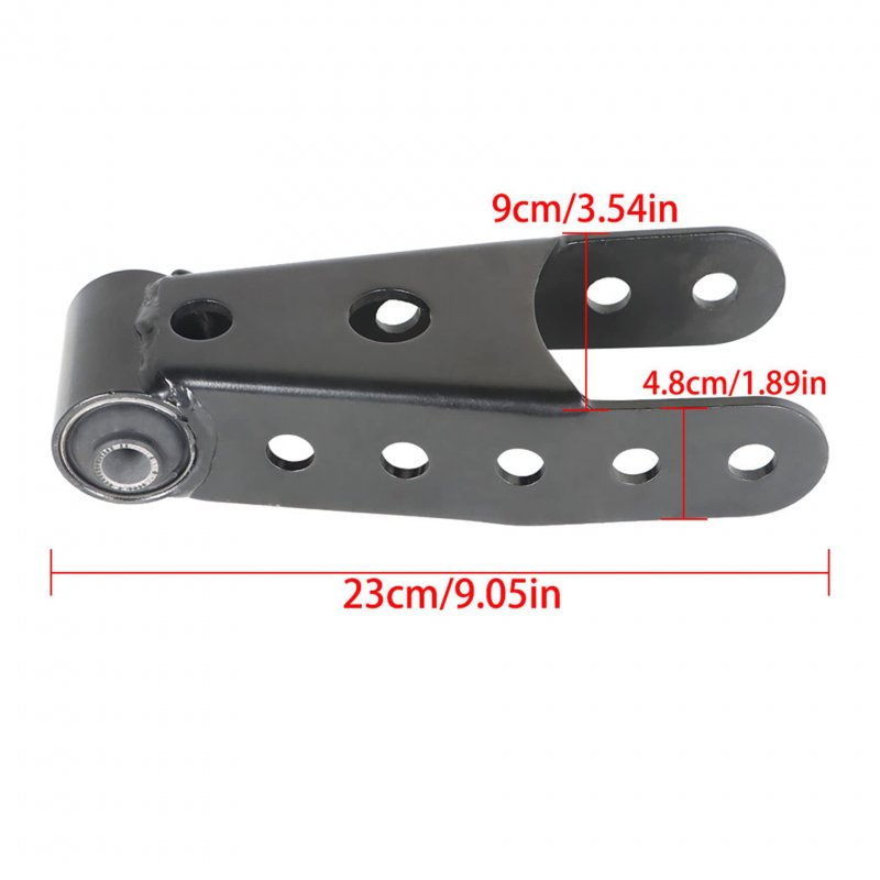 Rear Lowering Shackle Kit 2 Pcs Black Steel For Silverado Sierra 1500 Ram F150 Drop Up To In Leaf Spring