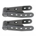 Rear Lowering Shackle Kit 2 Pcs Black Steel For Silverado Sierra 1500 Ram F150 Drop Up To In Leaf Spring