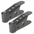 Rear Lowering Shackle Kit 2 Pcs Black Steel For Silverado Sierra 1500 Ram F150 Drop Up To In Leaf Spring