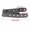 Rear Lowering Shackle Kit 2 Pcs Black Steel For Silverado Sierra 1500 Ram F150 Drop Up To In Leaf Spring