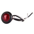 20pcs Universal 3 4 Round Red Side Marker Light Indicator Truck Pickup Boat Trail Led Clearance Identification Bullet Lamp