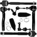 8-piece Fit For 1998-2005 Lexus Gs300 1998000 Gs400001-2005 Gs430-2 Inner Tie Rod End 2 Outer 2 Steering Rack Boot 2 Front Sway 