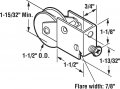 Prime-line D 1608 1-1 2 In Steel Ball Bearing Sliding Door Roller Assembly Single Pack