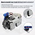 Uxcell Rear Tailgate Liftgate Door Lock Actuator With Cable For Dodge Grand Caravan 2006-2007 No 4719860ac