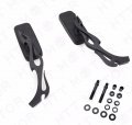 Httmt Mt400-011 Hdbolt- 8mm Anti Glare Blue Glass Rearview Mirror Compatible With H-d Dyna Touring Motorcycle Bikes