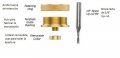 Inlay Bushing And Bit With Removable Collar