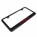 Ipick Image For Ram 1500 Trx Black Carbon Fiber Look Abs Plastic License Plate Frame