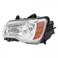 Kuafu Halogen Headlight Assembly Compatible With 2012-2014 Chrysler 300 Drl Chrome Housing Amber Reflector Left Driver Side