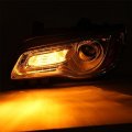 Kuafu Halogen Headlight Assembly Compatible With 2012-2014 Chrysler 300 Drl Chrome Housing Amber Reflector Left Driver Side