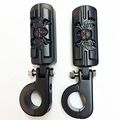 Wing Skull Zombie Shape Front 1 2 Highway Stiletto 4475 Foot Pegs P-clamps For Honda Goldwing Gl Black Body Rubber By Xkh
