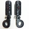 Wing Skull Zombie Shape Front 1 2 Highway Stiletto 4475 Foot Pegs P-clamps For Honda Goldwing Gl Black Body Rubber By Xkh