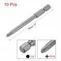Uxcell 10 Pcs 5mm Ph2 Magnetic Phillips Screwdriver Bits 1 4 Inch Hex Shank 3-inch Length S2 Power Tool