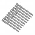 Uxcell 10 Pcs 5mm Ph2 Magnetic Phillips Screwdriver Bits 1 4 Inch Hex Shank 3-inch Length S2 Power Tool