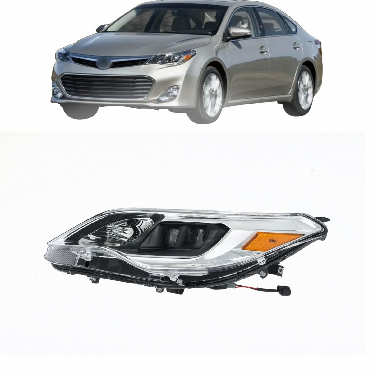 Left And Driver Side Headlight Halogen Assembly Replacement For Avalon 2013 2014 2015 To2502215
