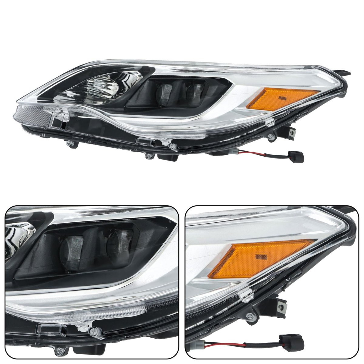 Left And Driver Side Headlight Halogen Assembly Replacement For Avalon 2013 2014 2015 To2502215