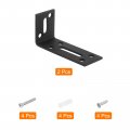 Uxcell L Corner Braces 2pcs 80x30x40mm Stainless Steel Adjustable Code 90 Degree Slotted Angle Bracket For Diy Furniture