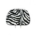Headrest Cover Zebra White 