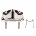 Qiilu Stainless Steel Cam Clamp Silver Lightweight Smooth Surface Polished Marine Plywood Accessories For Yacht Ship Sailboat