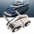 Qiilu Stainless Steel Cam Clamp Silver Lightweight Smooth Surface Polished Marine Plywood Accessories For Yacht Ship Sailboat