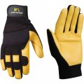 Women S Hybrid Leather Palm Work Gloves Wells Lamont 3215s Small