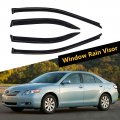 Ocpty Window Visors Fits For 2002-2006 Toyota Camry Tape-on Rain Guards Side Wind Deflectors 4 Pieces 2pcs Front Rear