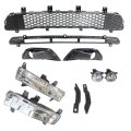 Secos 12pcs Body Kits Fog Light Trims Drl Grille Front For Jeep Compass 2017 2018 2019 2020 2021 Replace 5up87rxfaa 5us54rxfab