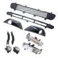 Secos 12pcs Body Kits Fog Light Trims Drl Grille Front For Jeep Compass 2017 2018 2019 2020 2021 Replace 5up87rxfaa 5us54rxfab